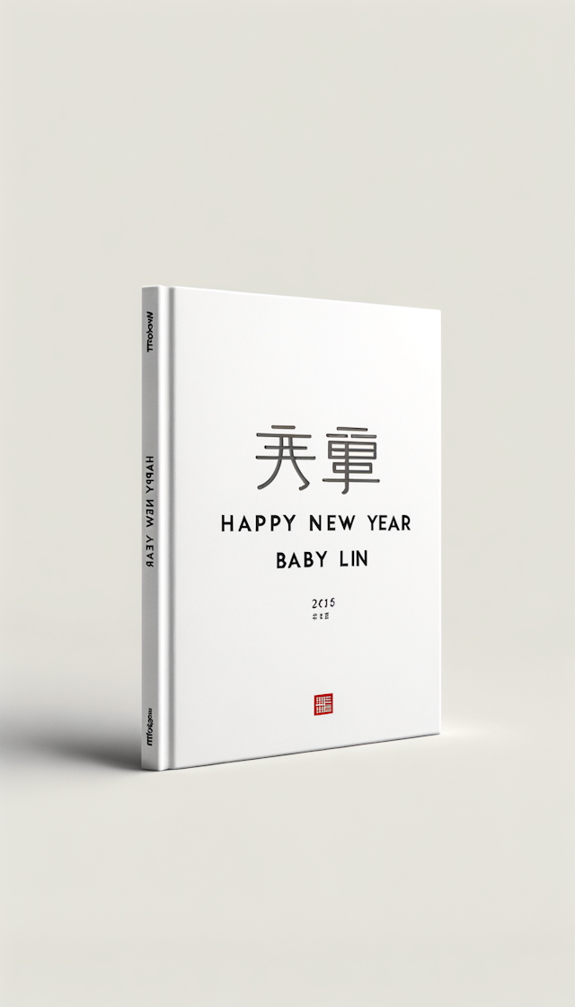  封面包含林宝宝新年快乐字样，无图案，使用微软雅黑