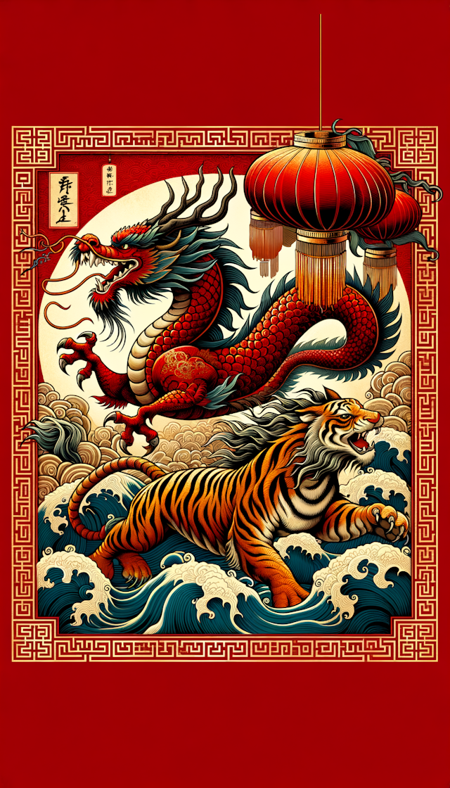 龙年大吉，龙马精神，龙腾虎跃，以龙为元素的中国风红包封面