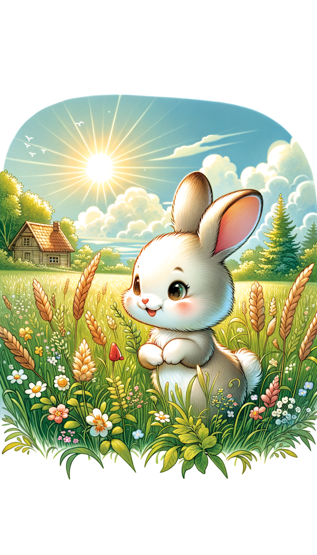 一只可爱的小兔子