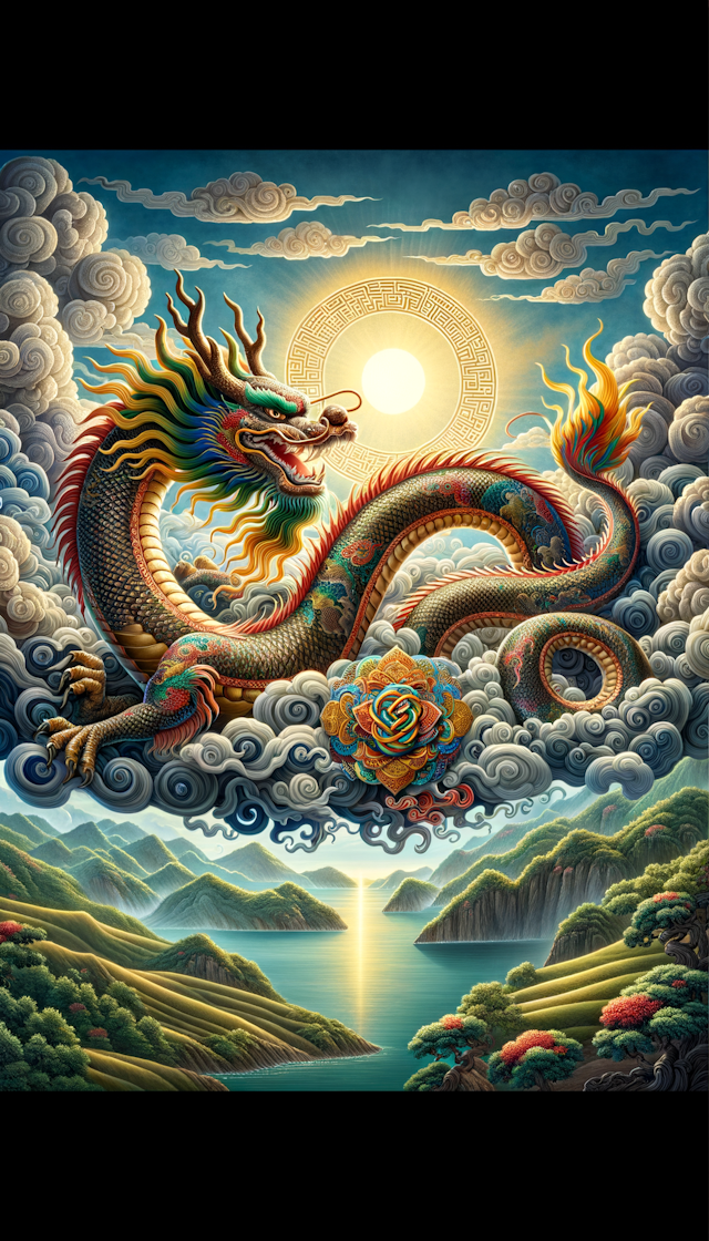 Year of the Dragon, Chinese Dragon, Chinese Knot, Vitality