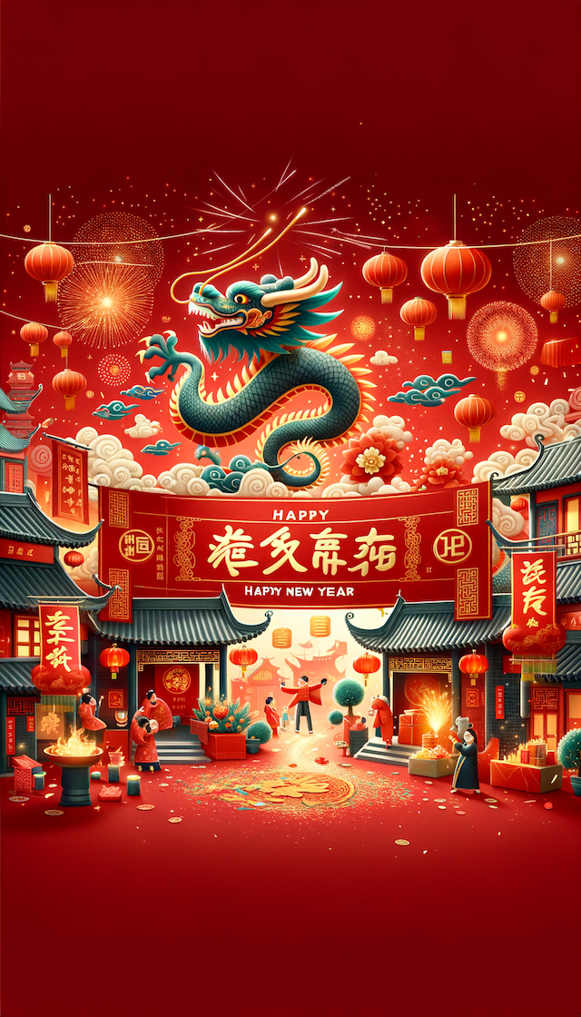 新年快乐,龙年大吉