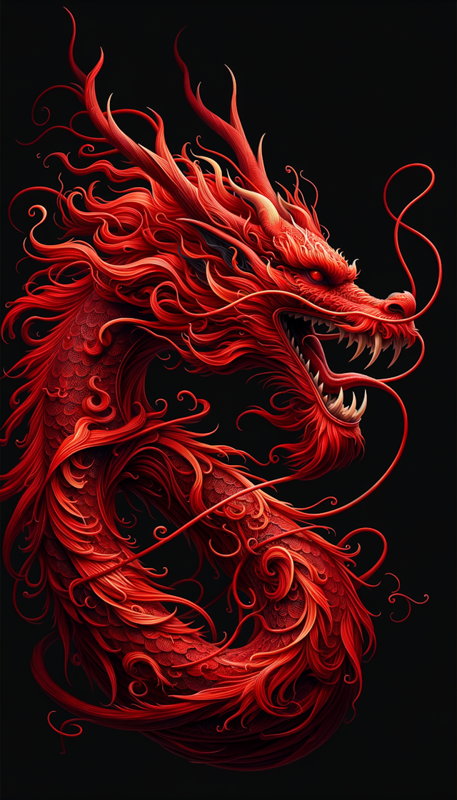 red Chinese dragon disney animation characters by zaha yun and, red background, disney style, alejandro jodorowsky, movie poster, zbrush, Minimalism, close-up, two dimensional, twisted characters, –ar 9:16 –style raw –v 6