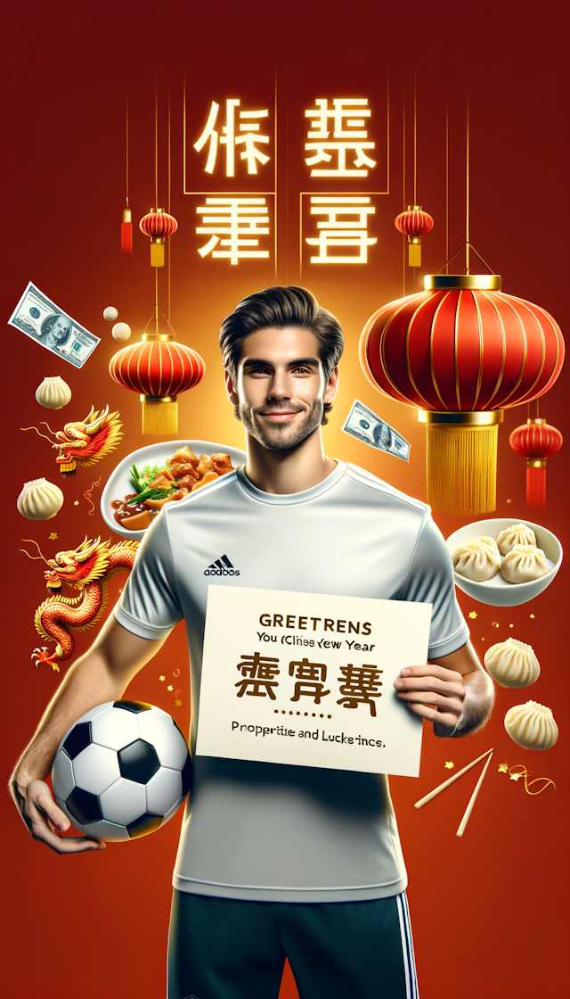 内马尔给中国球迷拜年，恭喜新年，万事如意