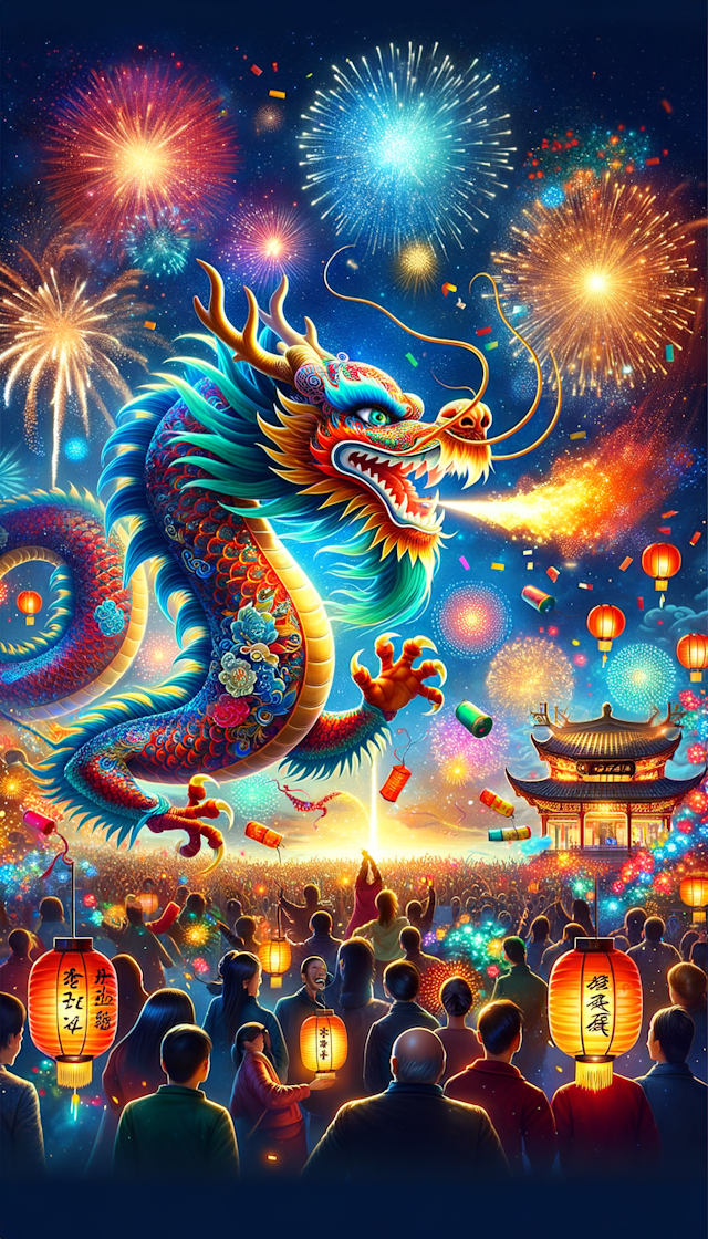 Dragon happy new year