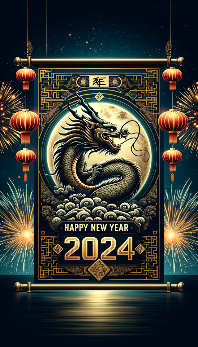 2024 新年快乐 TEXPRO 龙