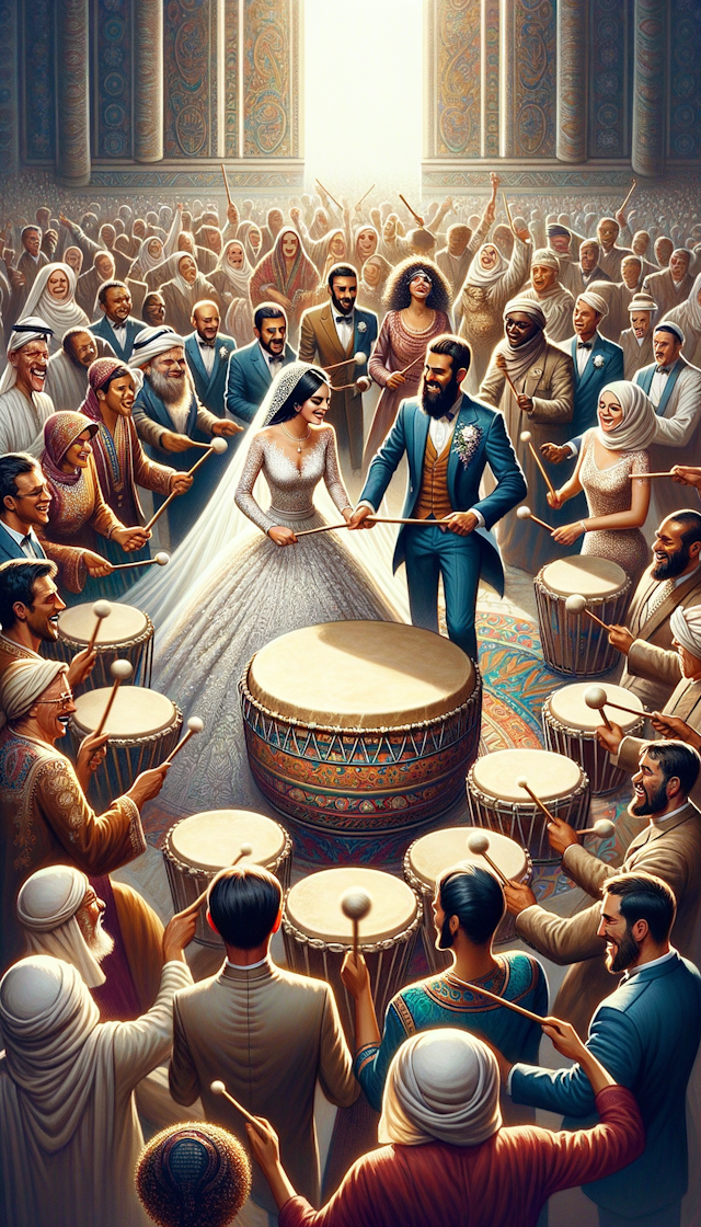 marriage with drums