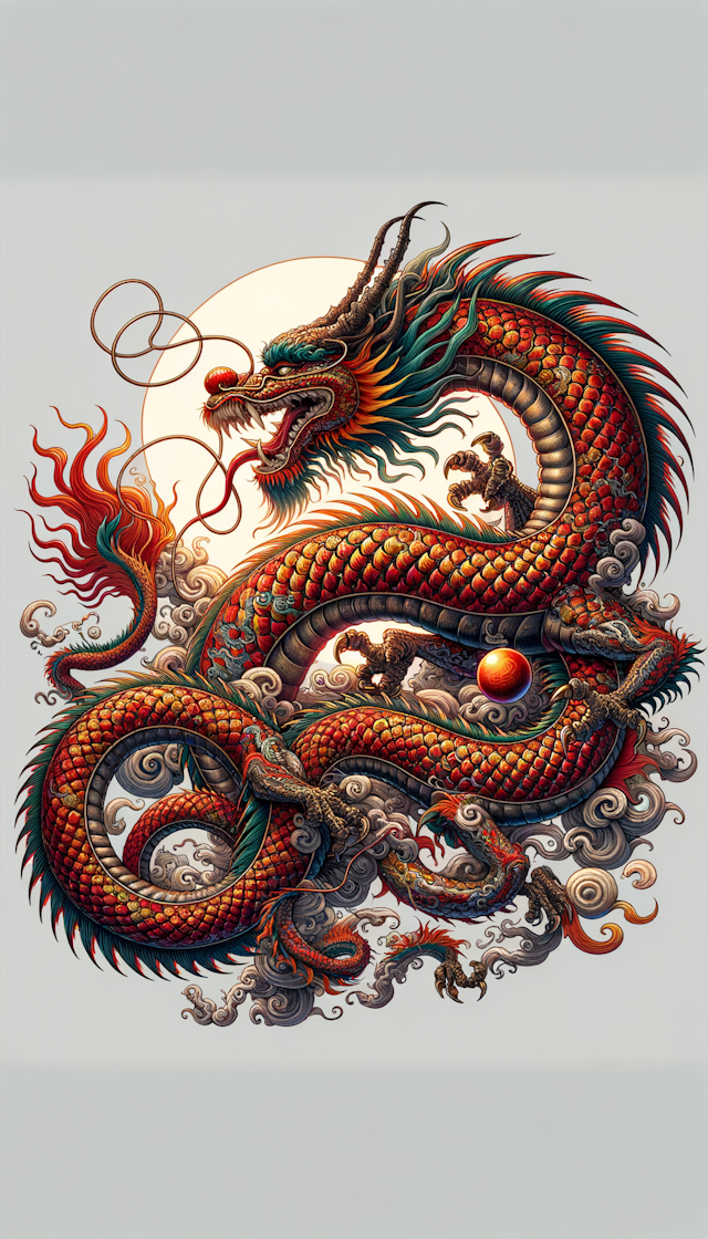 chinese dragon tatoo