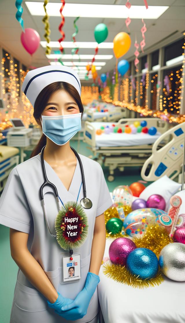 ICU护士小宝祝你们新年快乐